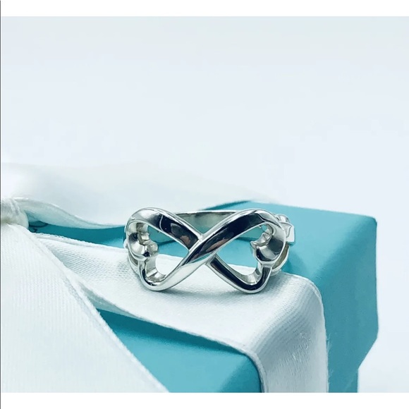 Tiffany Co Double Loving Heart Ring 